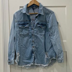 Anthropologie Light Blue Button Down Shirt